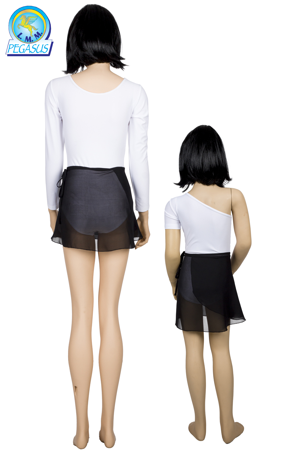 GONNELLINO DANZA CLASSICA NERO DONNA